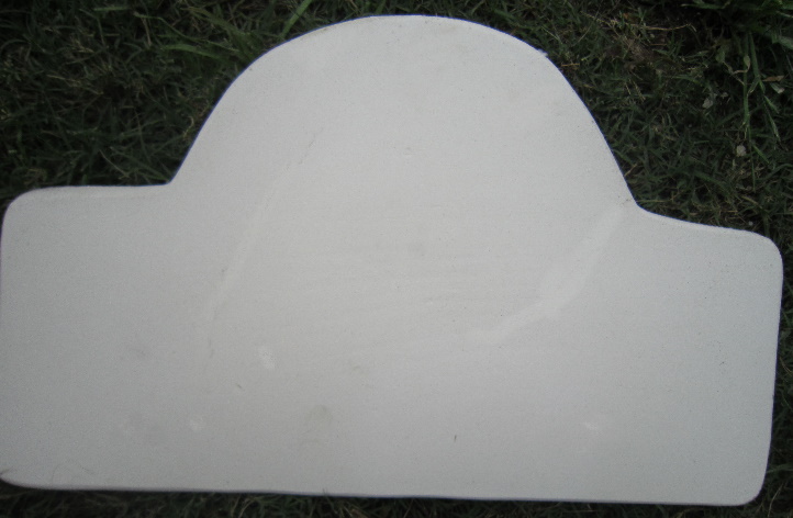 Plaque - Raw Arched Smooth Edge Large - Click Image to Close